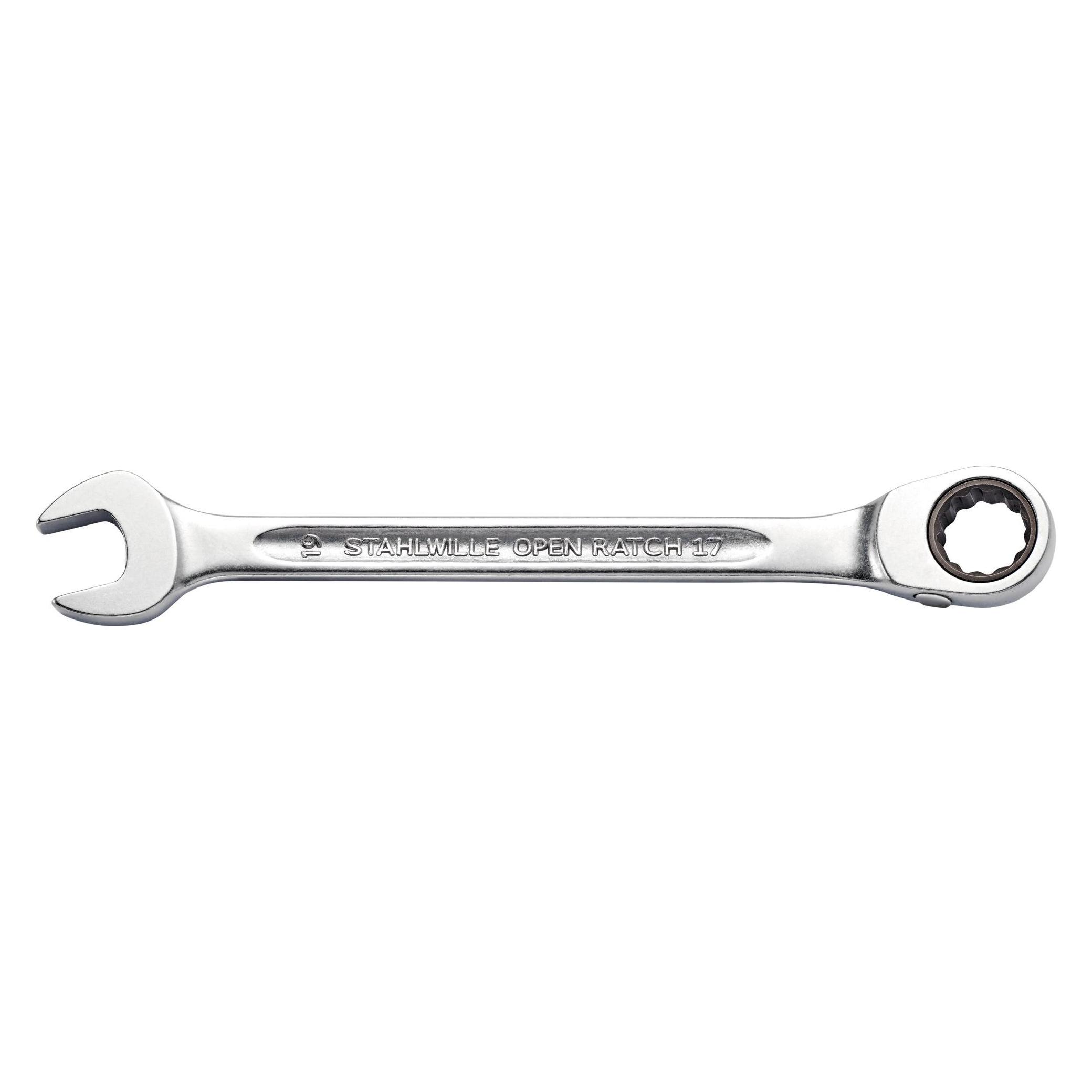 Stahlwille Ratschen-Ringmaulschlüssel OPEN-RATCH Nr. 17, umschaltbar, 22 mm (22 mm) (41172222)