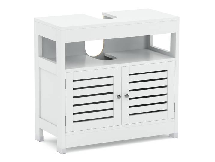 Waschbeckenunterschrank FONTANA 60 x 30 x 60 cm weiss