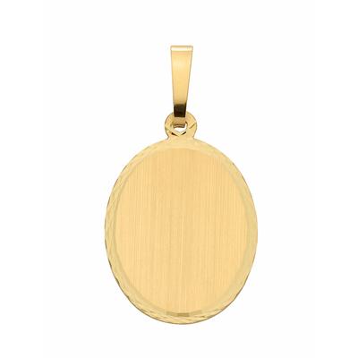 Kettenanhänger ADELIA´S "333 Gold Gravurplatte Anhänger", gold, Schmuckanhänger, Damen, Gold, Kettenanhänger, 333 Gold Goldschmuck für Damen