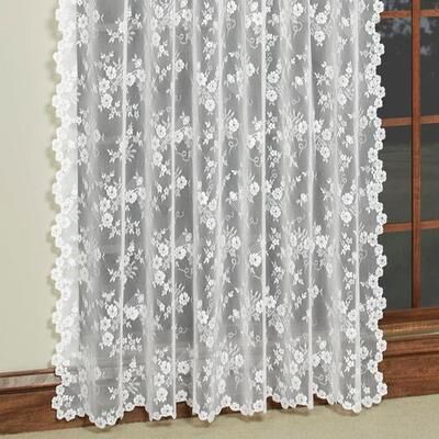 Commonwealth Home - Exclusives Petite Fleur Tailored Panel, 56 x 63, White