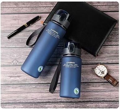 Uplifted Trends Leak Proof BPA Free Sports Water Bottle Perfect For Hiking And Outdoor Adventures blue 400ml