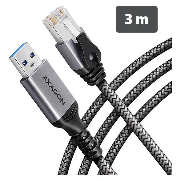 Axagon Karta sieciowa ADE-AM30 (USB, RJ45 Gigabit Ethernet (1x)) (ADE-AM30)