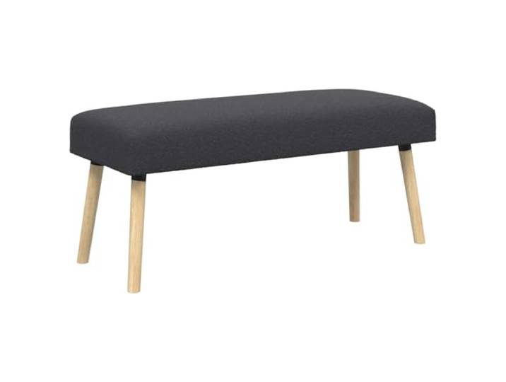 HKTMGDNG Sitzbank Dunkelgrau 110x40x46 cm Polsterbank Boucle Stilvolles Polstermoebel mit stabiler Holzkonstruktion und Kautschukholz-Beinen fuer Flur, Schlafzimmer und Esszimmer.