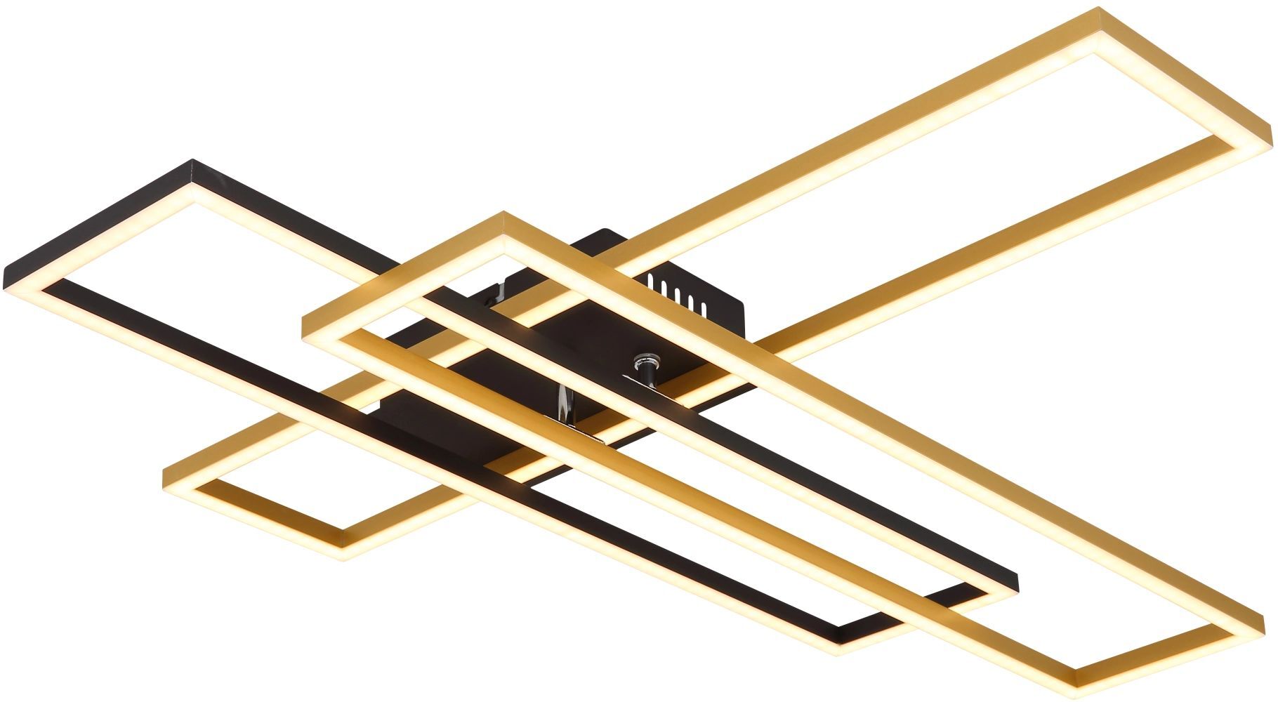 GLOBO LIGHTING LED Deckenleuchte "DAKARI", gold (schwarz, goldfarben), 1 Stk., Leuchten, Deckenlampe, beweglich, Wohnzimmer, Schlafzimmer, LED Deckenleuchte