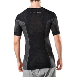 Merino & More, Herren, Funktionsshirt, Merino Shirt Kurzarm (M), Schwarz, M