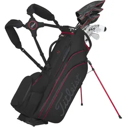 Titleist Standbag Hybrid 14 StaDry, schwarz/rot