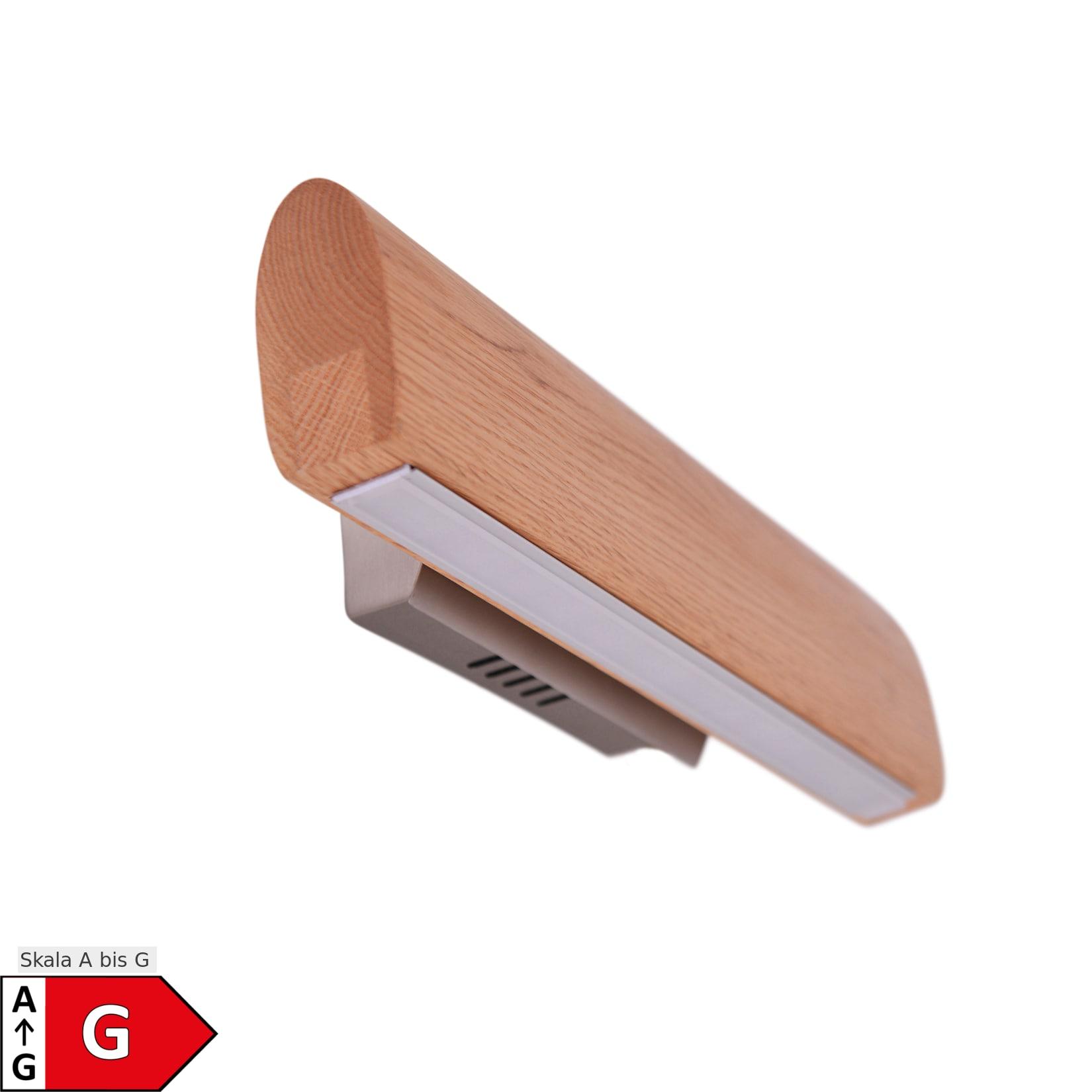 Näve LED Wandleuchte "RONDO" L: 35cm braun