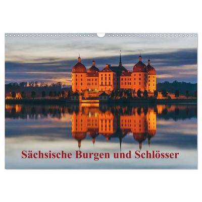 Sächsische Burgen und Schlösser (Wandkalender 2027 DIN A3 quer), CALVENDO Monatskalender