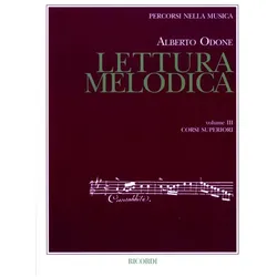 A. Odone Lettura Melodica - Vol. 3 Opera Theory, Fachbücher von A. Odone