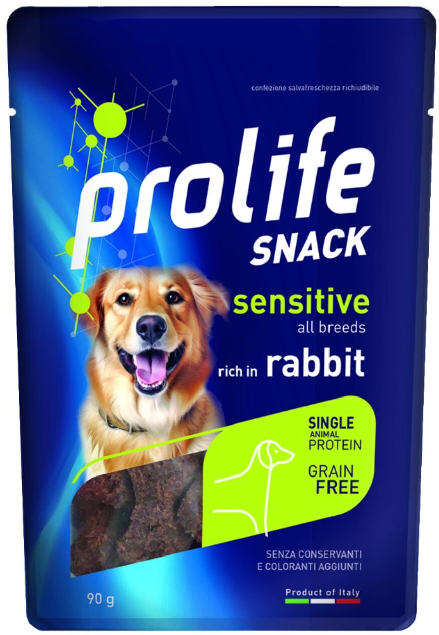 Prolife® Prolife Snack per Cani Sensitive Grain Free Coniglio Monoproteico 90 g
