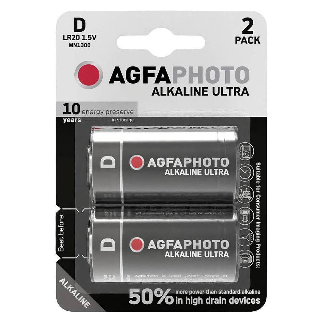 Agfaphoto Ultra LR20 Mono (D)-Batterie Alkali-Mangan 1.5 V 2 St. (2 Stk., D) (110-821860)