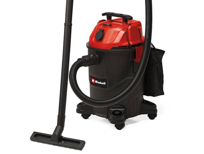 Einhell Aspirateur eaux et poussières TC-VC 1825 A 1 250 W 180 mbar Cuve en plastique de 25 L Prise automatique Buses\, filtre et sac collecteur de poussière inclus