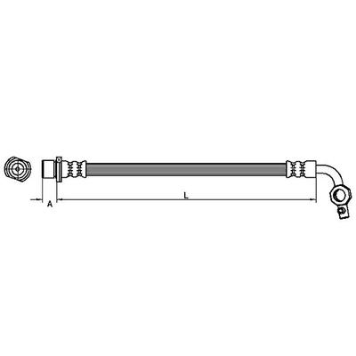 METZGER AUTOTEILE Bremsschlauch 4110100 für TOYOTA
