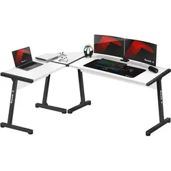 Huzaro Hero 6.0 L-Form, Gaming Tisch, Weiss