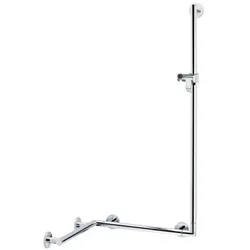 Keuco Duschhandlauf Plan Care 34908174411 Alu silber-eloxiert/chrom, 400/400/1182mm