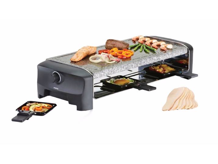 Princess Raclettegerät für 8 Personen – Raclette Ofen/Raclette Grill – black granite