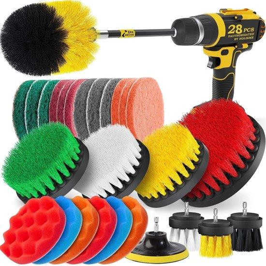 Boorborstelset voor boormachine, multicolour, plastic