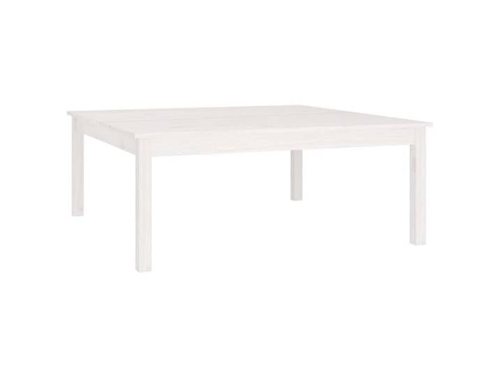 “Winter Sale TOP Table à café Blanche - Table basse Blanche 100x100x40cm - bois massif de pin PRO99916