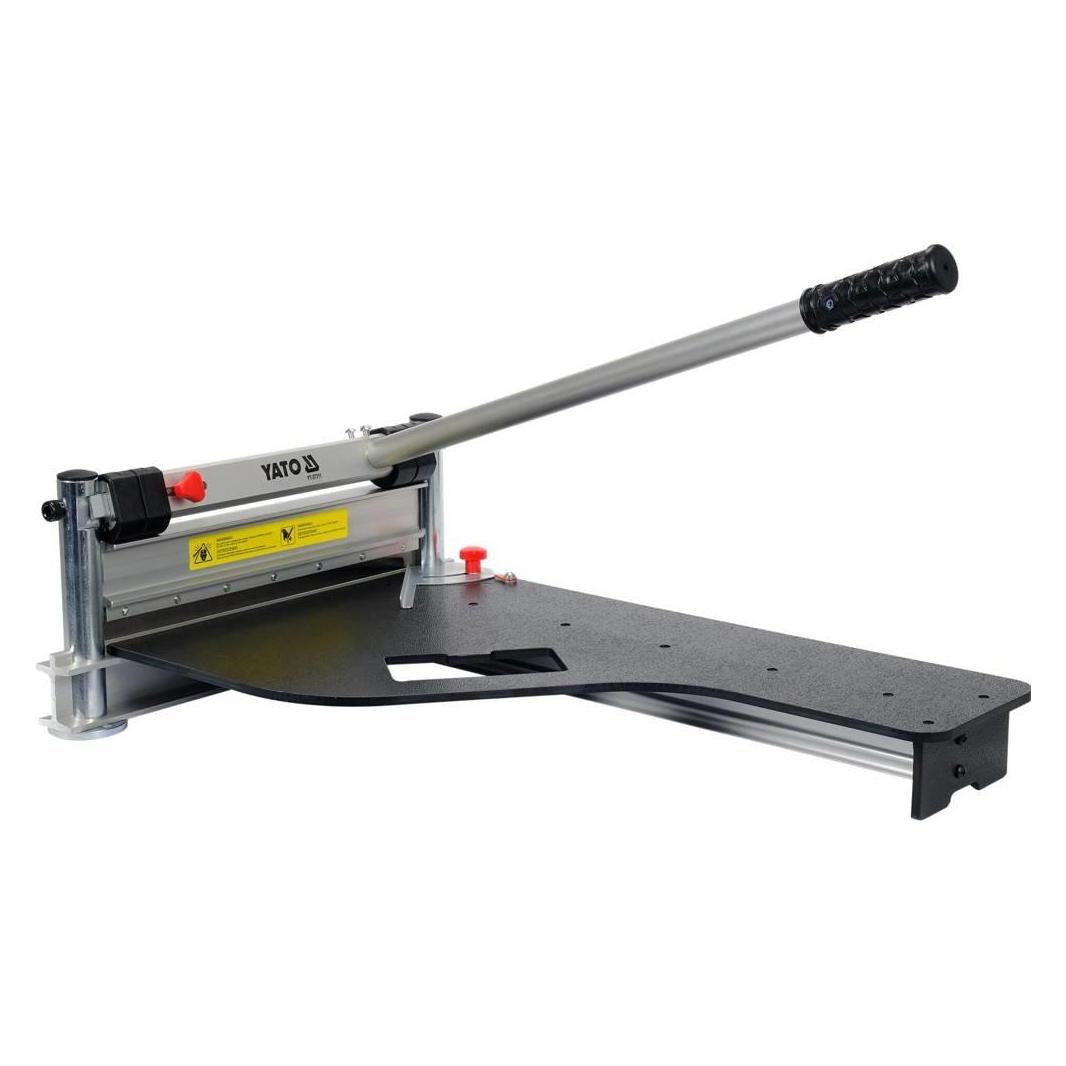 Yato Laminatschneider Laminatknacker Cutter Schneidegerät Schnittlänge 340 mm Winkellehre (Schneidegerät) (YT-37311)