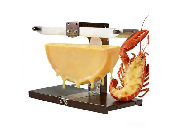 Elektrischer Raclette-Käseschmelzer für die Arbeitsplatte, Raclette-Grill, Halbrundkäse-Grill, Schnellheizfunktion, für Gastronomieküchen