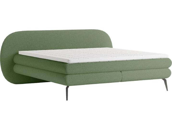 Boxspringbett WERNIGHT OVO olivgrün 180x200cm weich