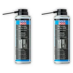 2x Wartungsspray weiß LIQUI MOLY 3075 Schmierstoff Schmiermittel Sprühfett 250ml