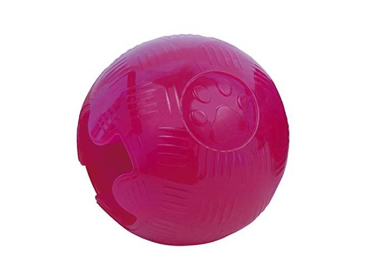 Gloria TPR-bal, maat 5,7 cm, robuust materiaal, flexibele bal, verzorging van de gezondheid van je hond, hondenspeelgoed, hondenballen, oranje