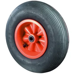 BS Rollen, Möbelrollen, Luftrad,Rad Ø 400mm, D10, Gummi schwarz