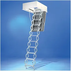 Wellhöfer Scherentreppe LiliPut Dachbodentreppe, 90x70 cm, 0,48 W/(m2K) Passivhaus,212-238 cm