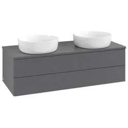 Villeroy & Boch Antao Waschtischunterschrank 1200x360x500mm K24150GK mit Struktur FK/AP: GK/0