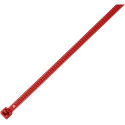 HellermannTyton 115-00003 LR55R-PA66-RD-Q1 Kabelbinder 196 mm 4.80 mm Rot Lösbar, Hitzestabilisiert 25 St.