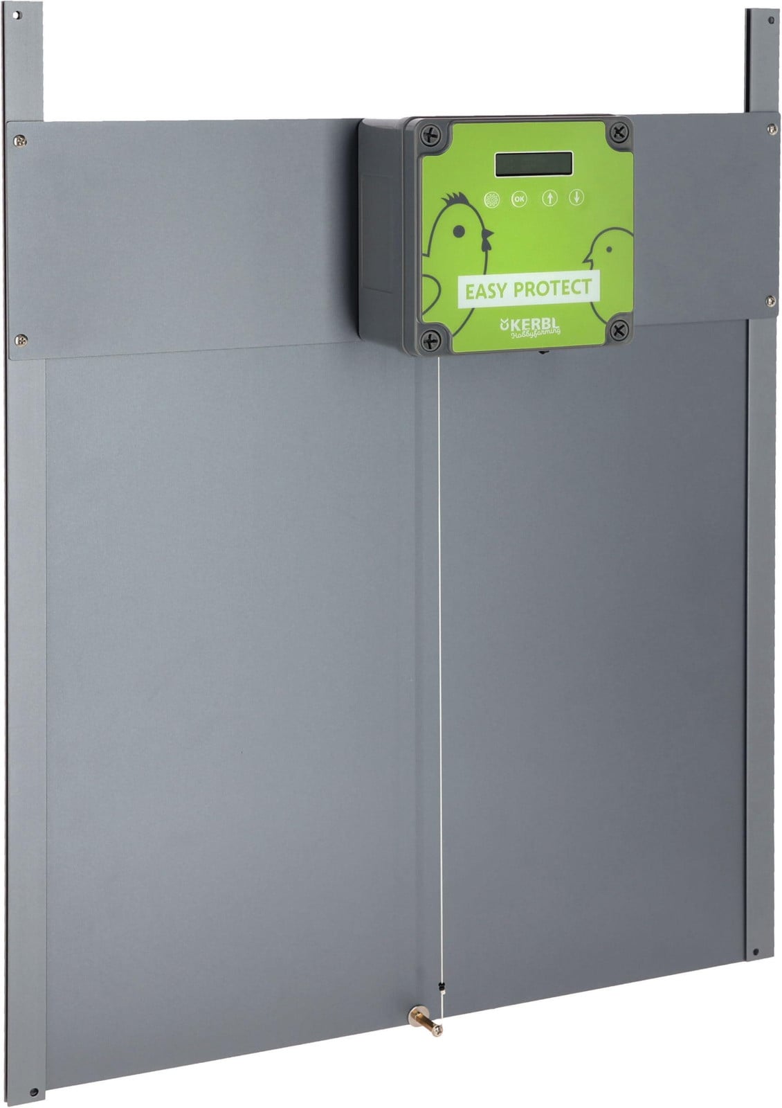 Dripio Automatische kippenluik Easy Protect, grijs, aluminium, 40 x 35 cm