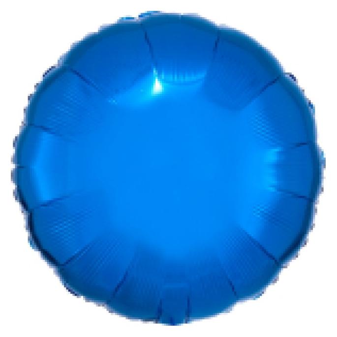 Amscan Folienballon Rund Blau metallisch glänzend (5x) (9914068)