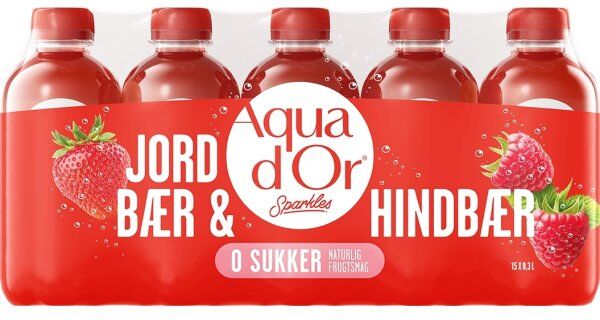 Aqua D'Or Sparkles Jordbær & Hindbær 0,3 L