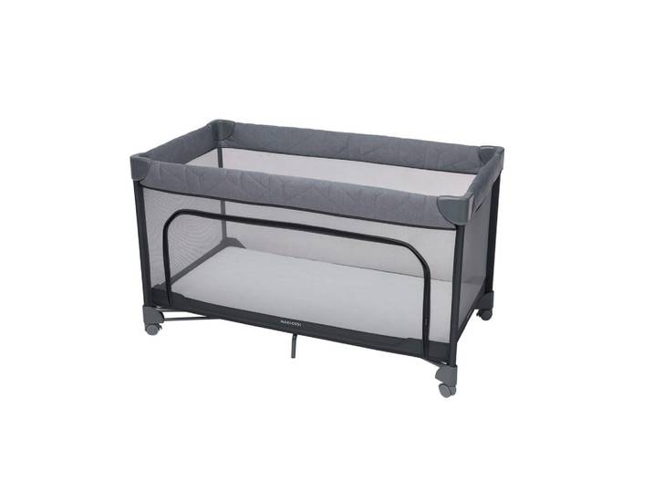 Maxi-Cosi Reisebett Merlin, Grau, Metall, Kunststoff, 65x125x73 cm, zusammenklappbar, Ausstieg, Babymöbel, Babybetten, Reisebetten