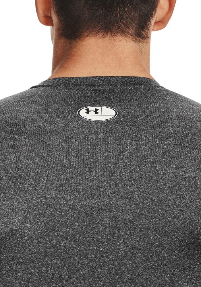Trainingsshirt UNDER ARMOUR "UA HG ARMOUR COMP LONG SLEEVE", Herren, Gr. 3XL, grau, Obermaterial: 84% Polyester, 16% Elasthan, Rundhals, Shirts Trainingsshirt, Langarm-Ausführung, mit Rundhalsausschnitt, schnell trocknend grau 3XL