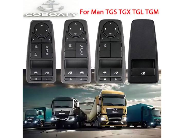 Lève-vitre de commutateur de fenêtre électrique principal, pour camion MAN TGS TGX TGL TGM 81258067094 81258067093 81258067092