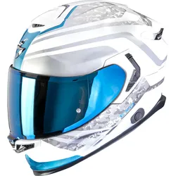 Scorpion EXO-GT SP Air Arten, Integralhelm - Weiß/Silber-Blau - S