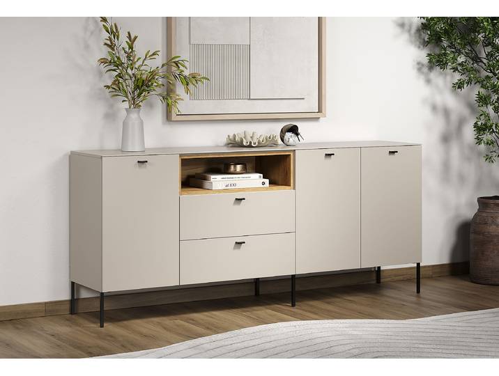 Sideboard Sao Paulo 197cm Braun/Beige