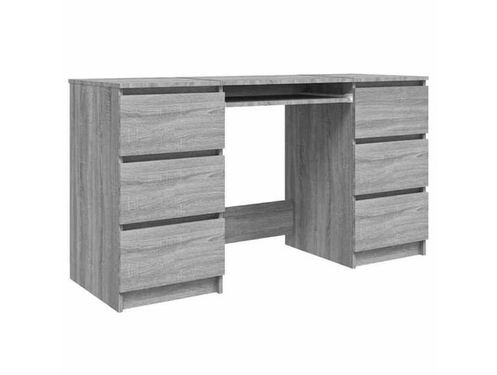 @FRENCH Bureau - Espace rangement optimal Table Informatique pour étudiants Sonoma gris 140x50x77cm - bois d'ingénierie 2579827