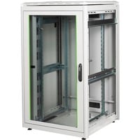 Netzwerkschrank Unique 800x800 26HE, IT-Schrank hellgrau, 26 Höheneinheiten