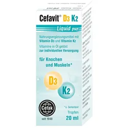 CEFAVIT D3 K2 Liquid pur Tropfen zum Einnehmen 20 ml