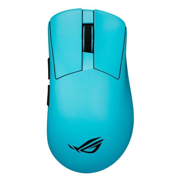 ASUS ROG Gladius IV Ace Aqua B - kabellos - 1000 Hz - 650 ips - 36.000 dpi - 6 programmierbare Tasten - (Kabelgebunden, Kabellos) (90MP04R0-BMUA30)