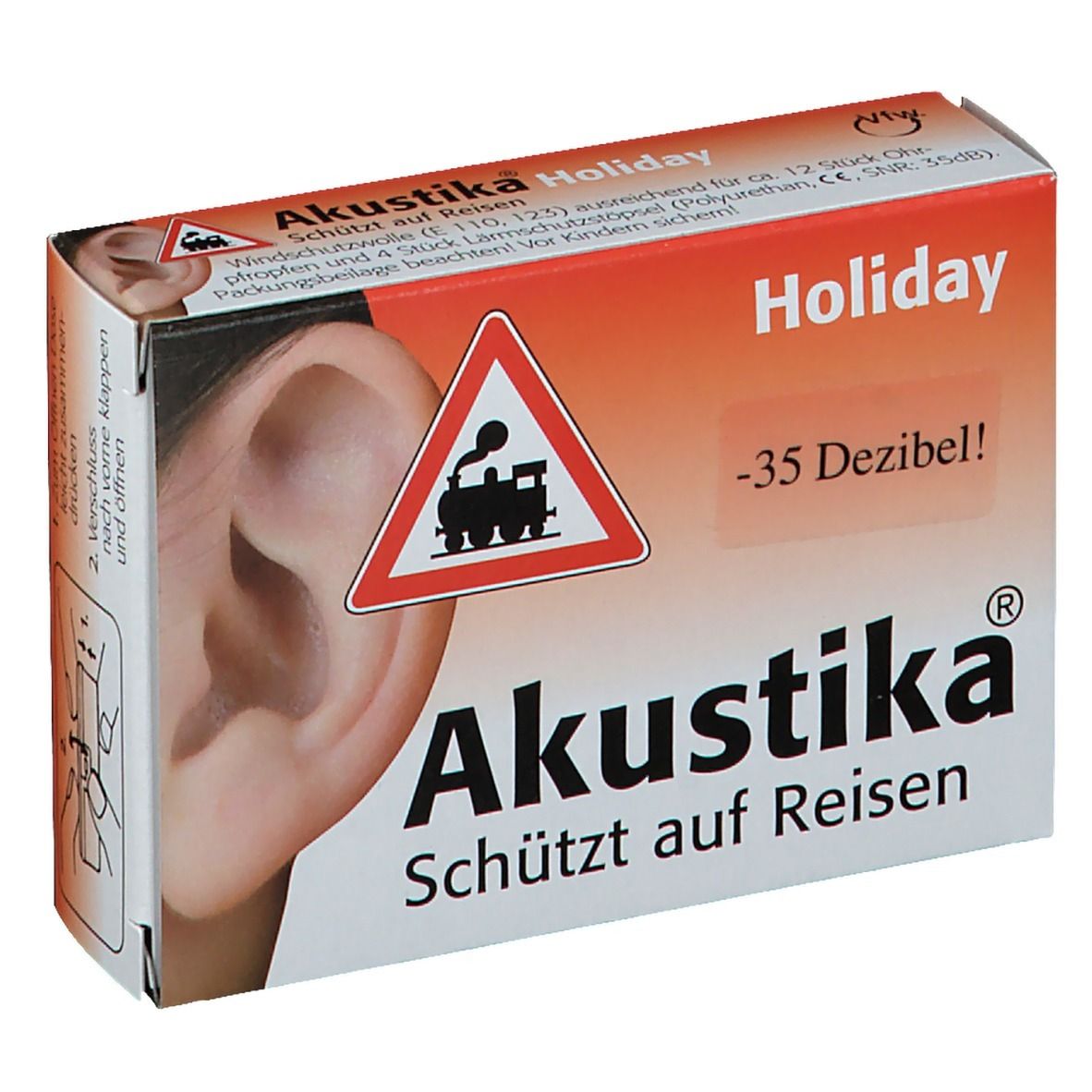 Akustika Holiday Windschutzwolle+Lärmschutzstöp. 1 St Kombipackung