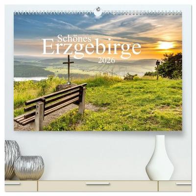 Schönes Erzgebirge (hochwertiger Premium Wandkalender 2026 DIN A2 quer), Kunstdruck in Hochglanz