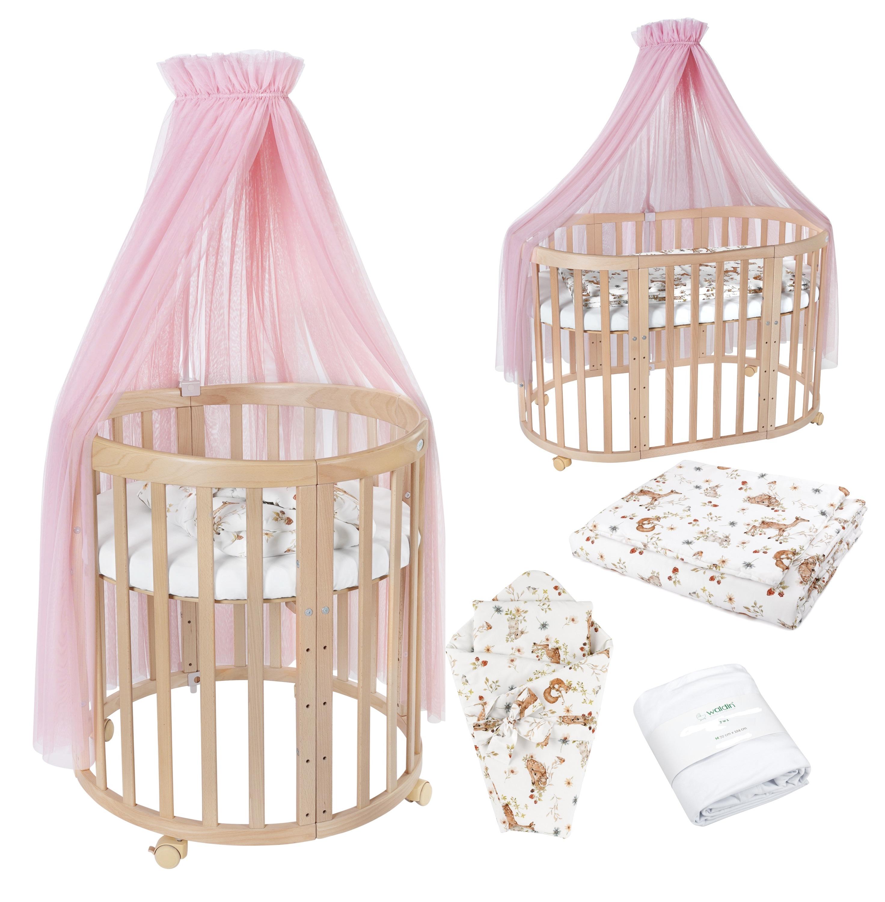 Stoffe Rosa Tiere,Holz Natur