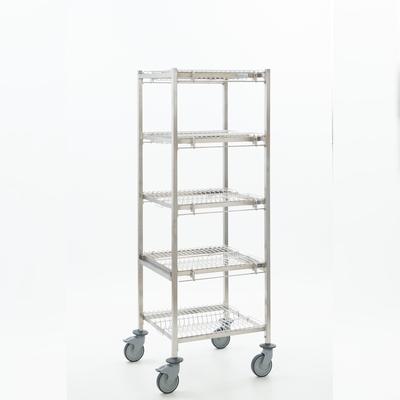 Tournus Wagen für GN Behälter - ideal zur Trocknung und Aufbewahrung. 18 Fächer pro Ebene.