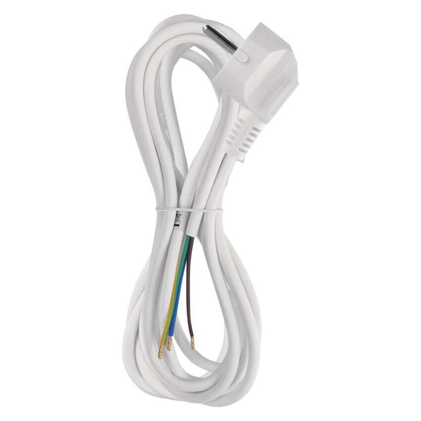 Emos Netzkabel PVC 3x 0,75mm2, 3m, weiss (3 m) (43038623)