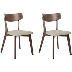 ESSZIMMERSTUHL 2er-Set Braun Hope