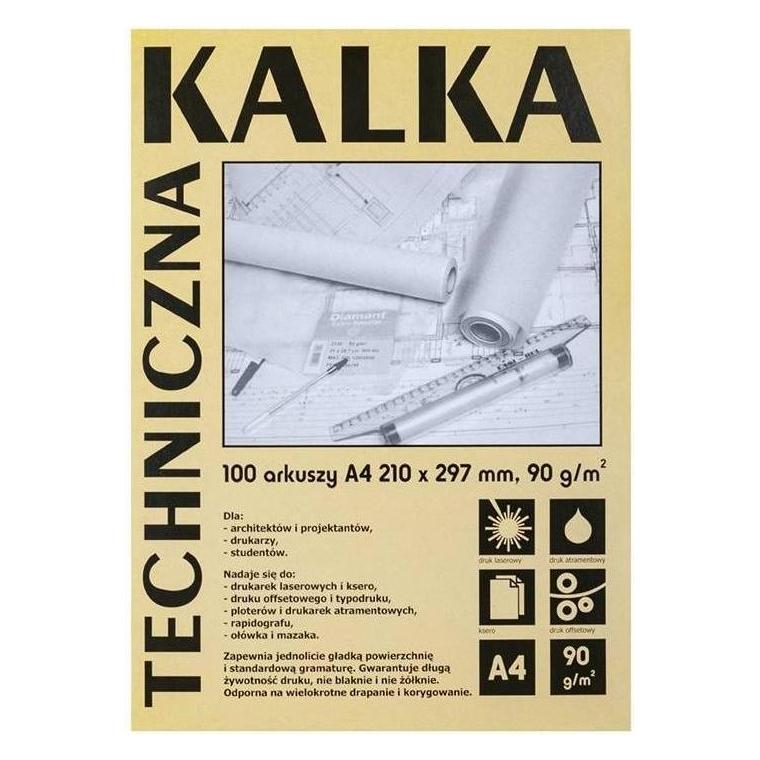 Koh-i-Noor Transparentpapier A4/100 Blatt 90g (90 g/m², 100x) (KAL-DA4901-00101)